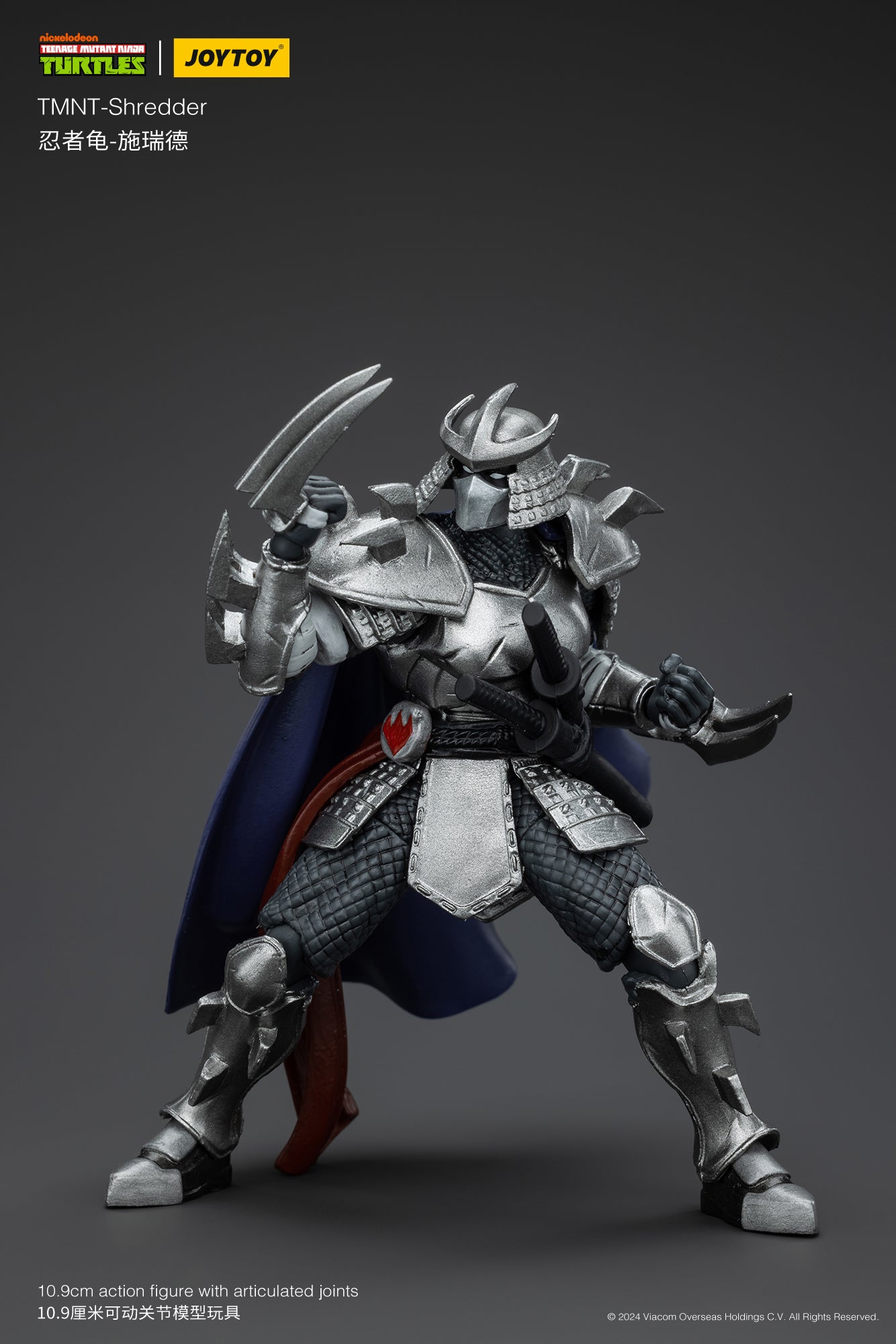 JoyToy 1/18 Scale Action Figure of Teenage Mutant Ninja Turtles' Shredder