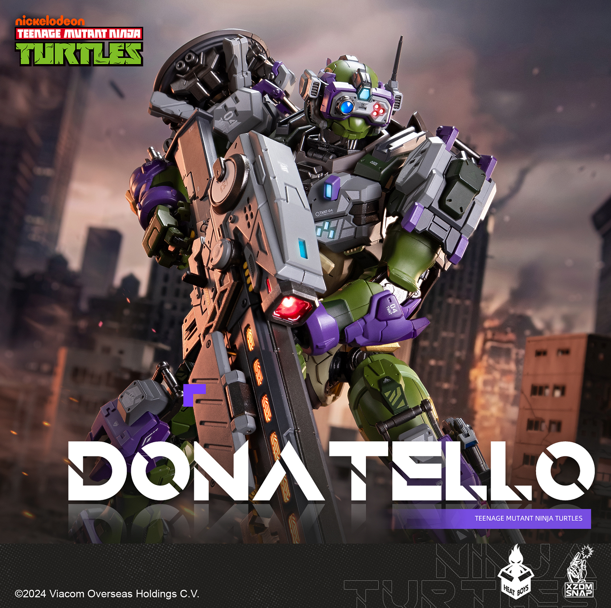 Heatboys TMNT HB0015 Donatello Mecha with Innovative Shell - Ejecting Sniper