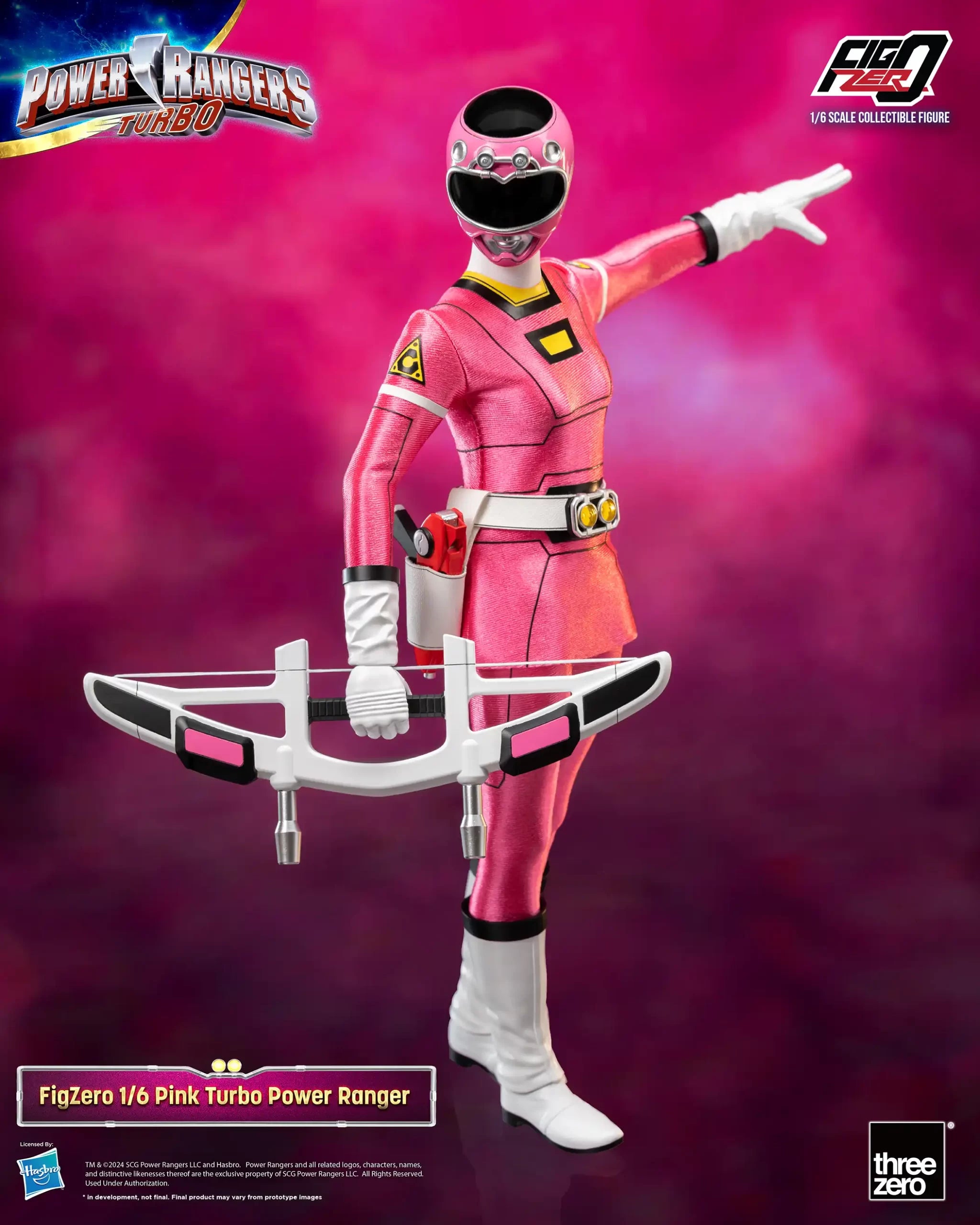 [Pre - order] 1/6 Scale Collectible FigZero Pink Turbo Ranger Action Figure from Power Rangers Turbo