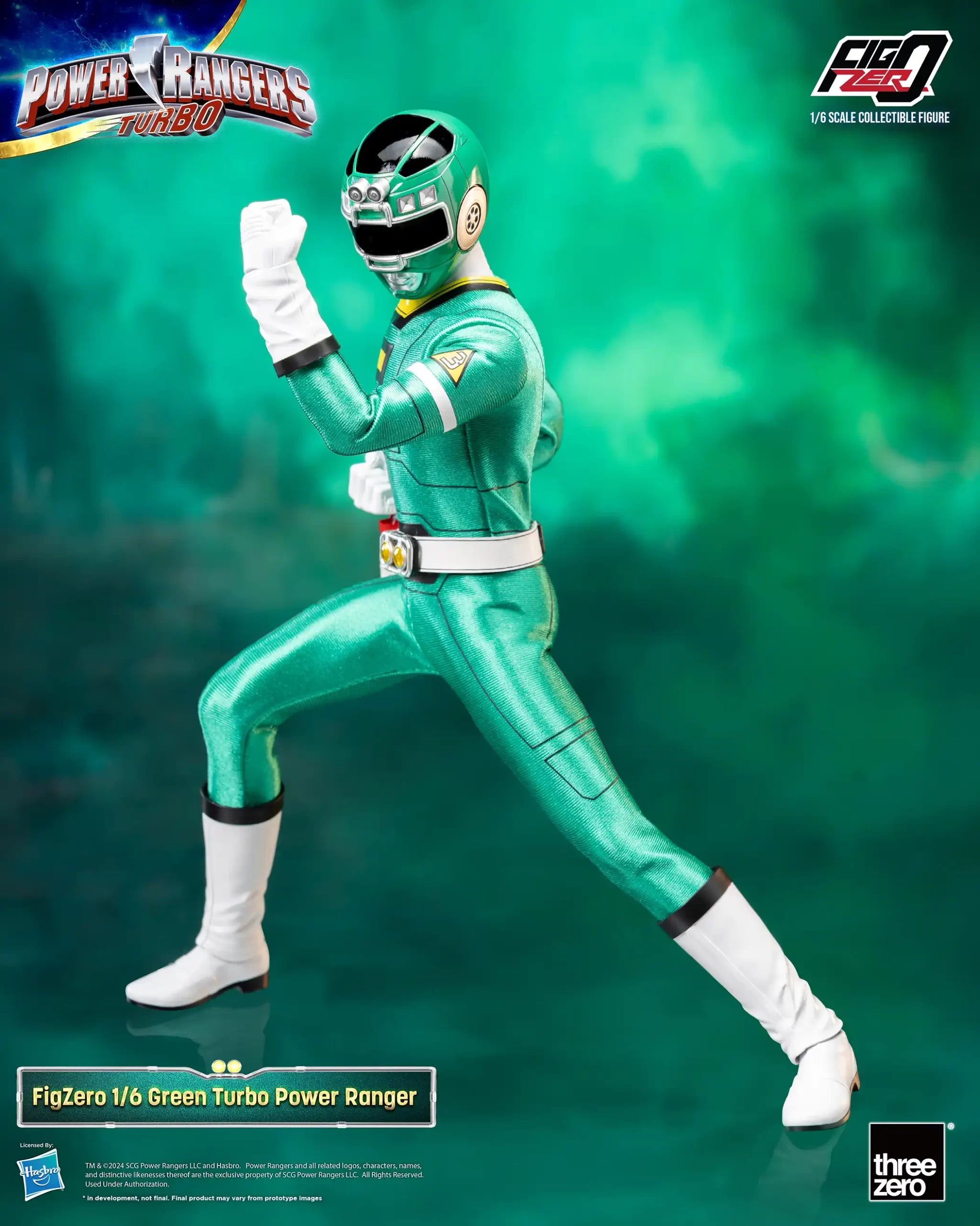 FigZero 1/6 Scale Collectible Action Figure - Green Turbo Ranger from Power Rangers Turbo