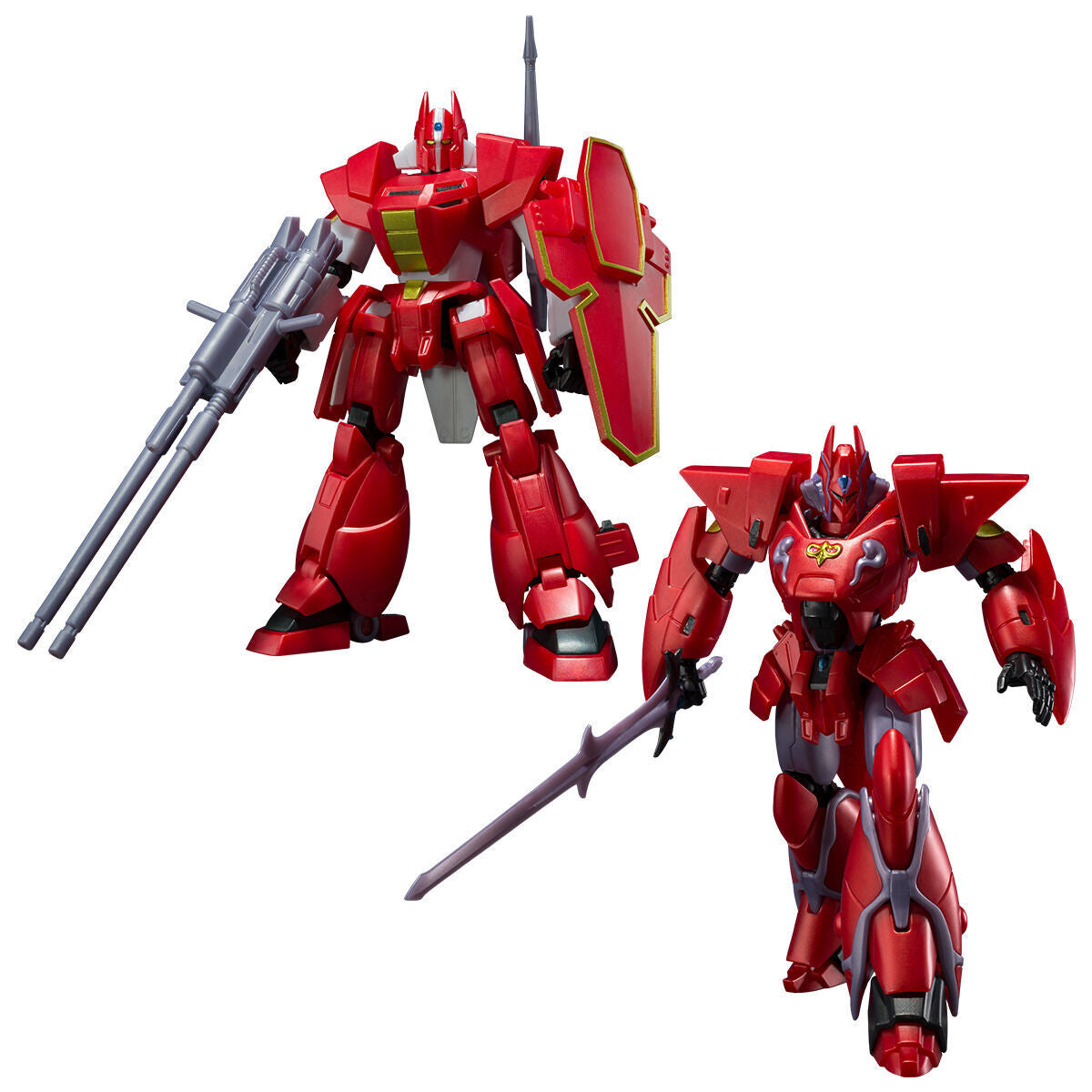 SMP Panzer World Galient Heavy Armor Kai and Tetsukyoshin Model Kit Set (Metallic Version) for Enthusiastic Model Builders
