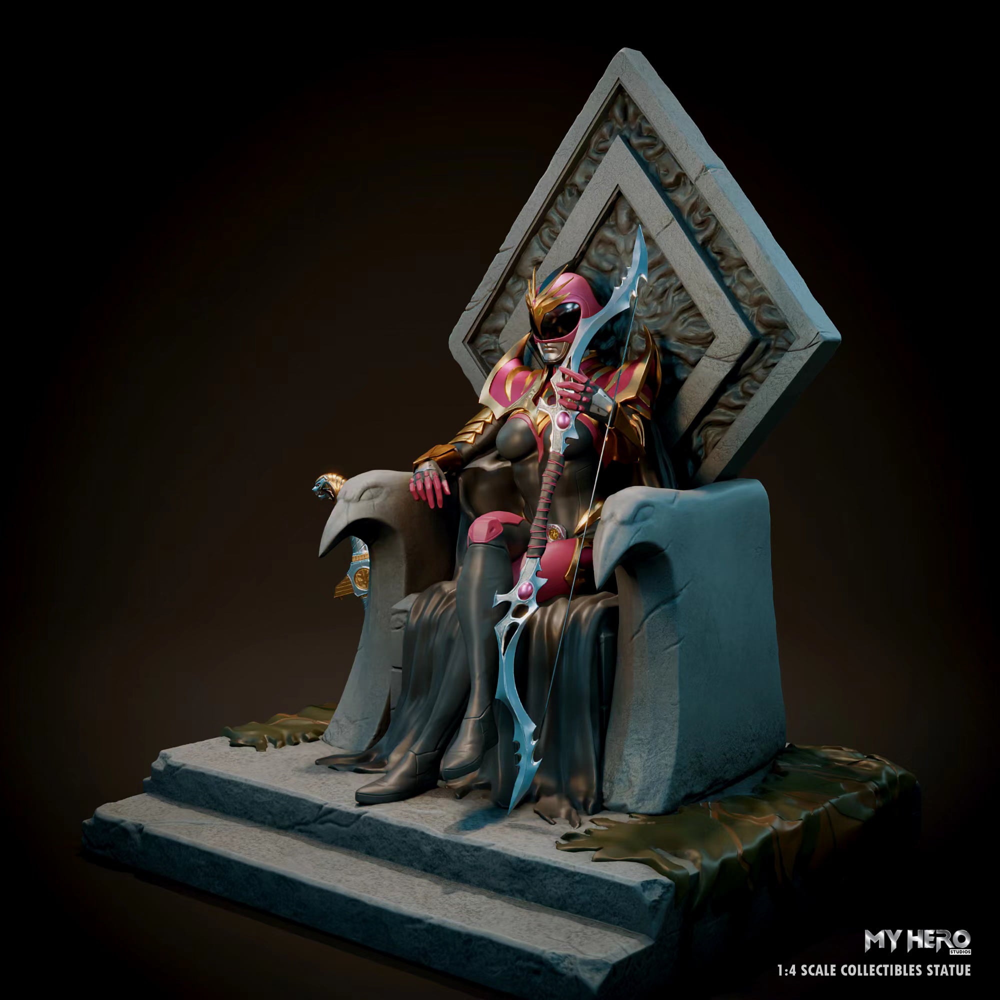 My Hero Studios 1/4 Scale High - Quality Pink Ranger Slayer Collectible Statue