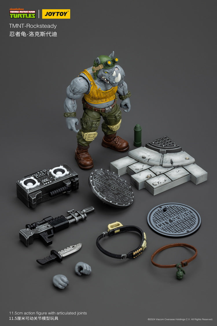 Pre - Order: 1/18 Scale Collectible Action Figure of JoyToy TMNT Rocksteady