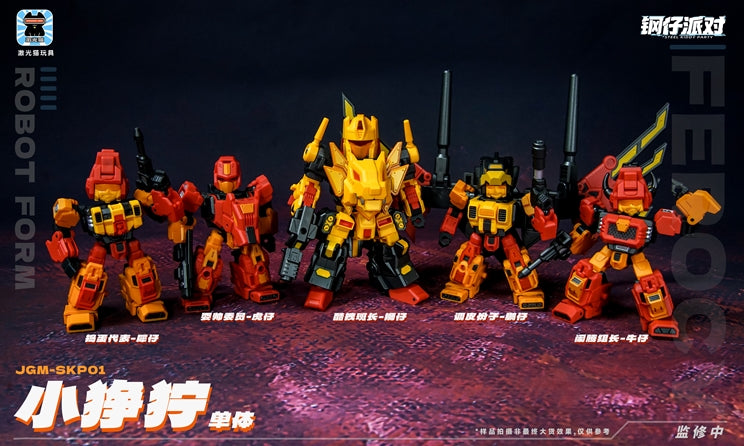 JGM-SKP01 Ferocious Steel Kitty Party Transforming Chibi Robot Set