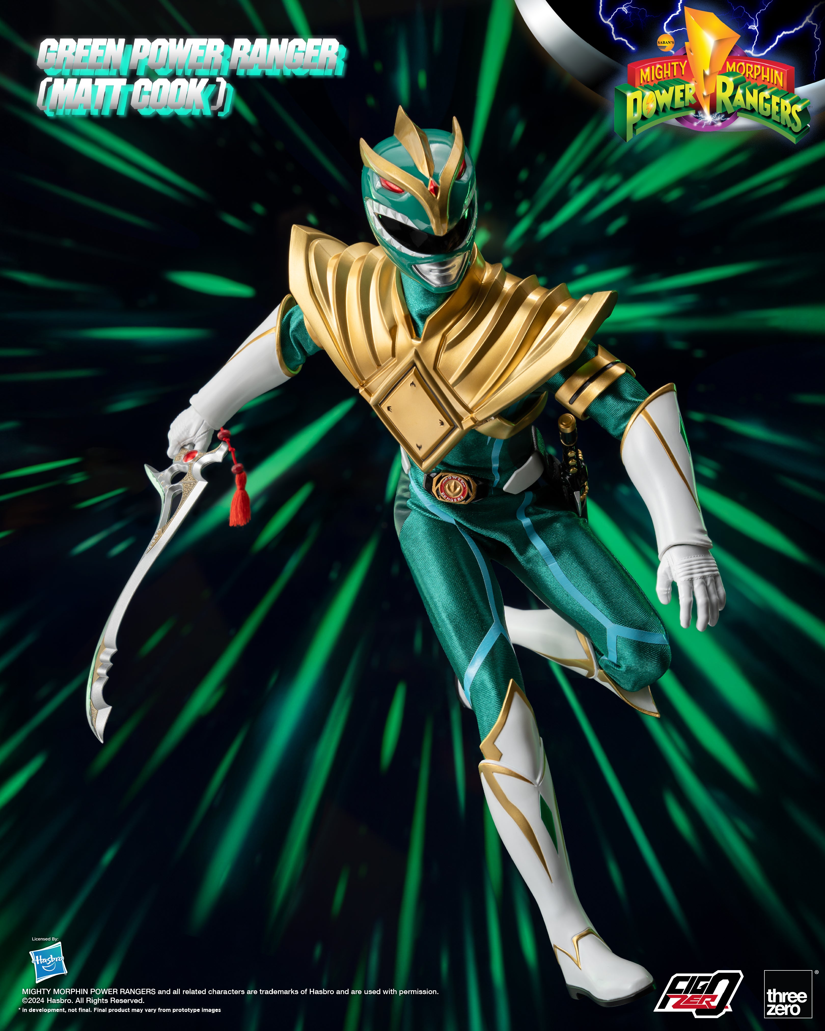 FigZero 1/6 Scale Mighty Morphin Green Ranger Matt Cook Version Toy