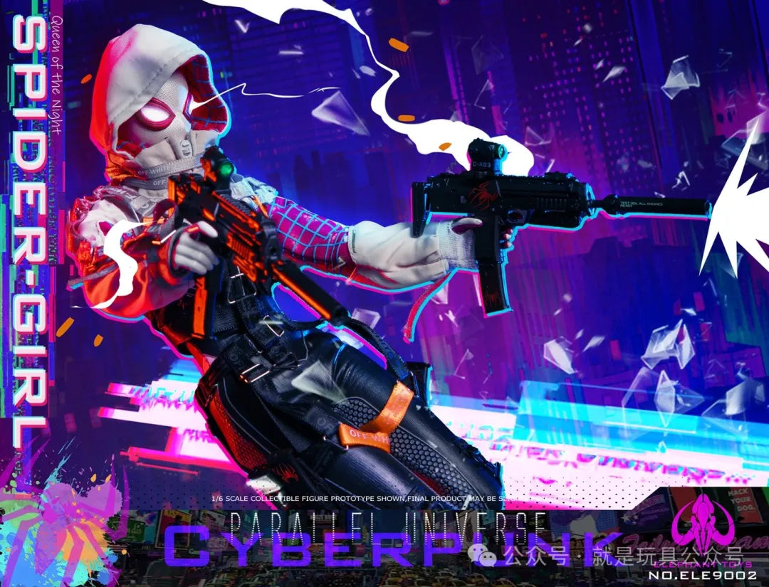 1/6 Scale Elephant Toys Cyberpunk Spider - Girl Collectible Figure