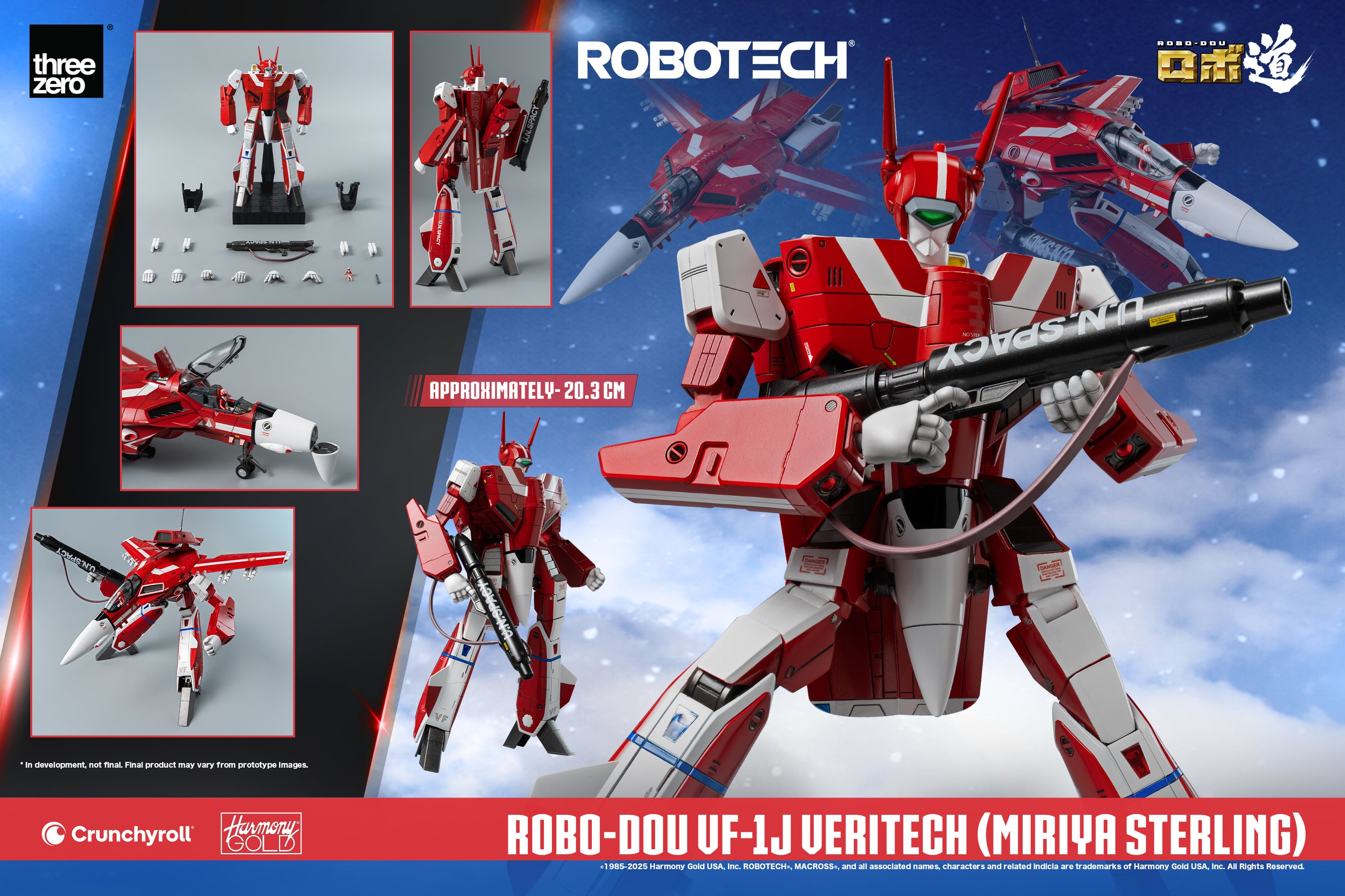 [Pre - order] High - Quality Collectible ROBO - DOU VF - 1J Veritech Figure Inspired by Miriya Sterling from ROBOTECH
