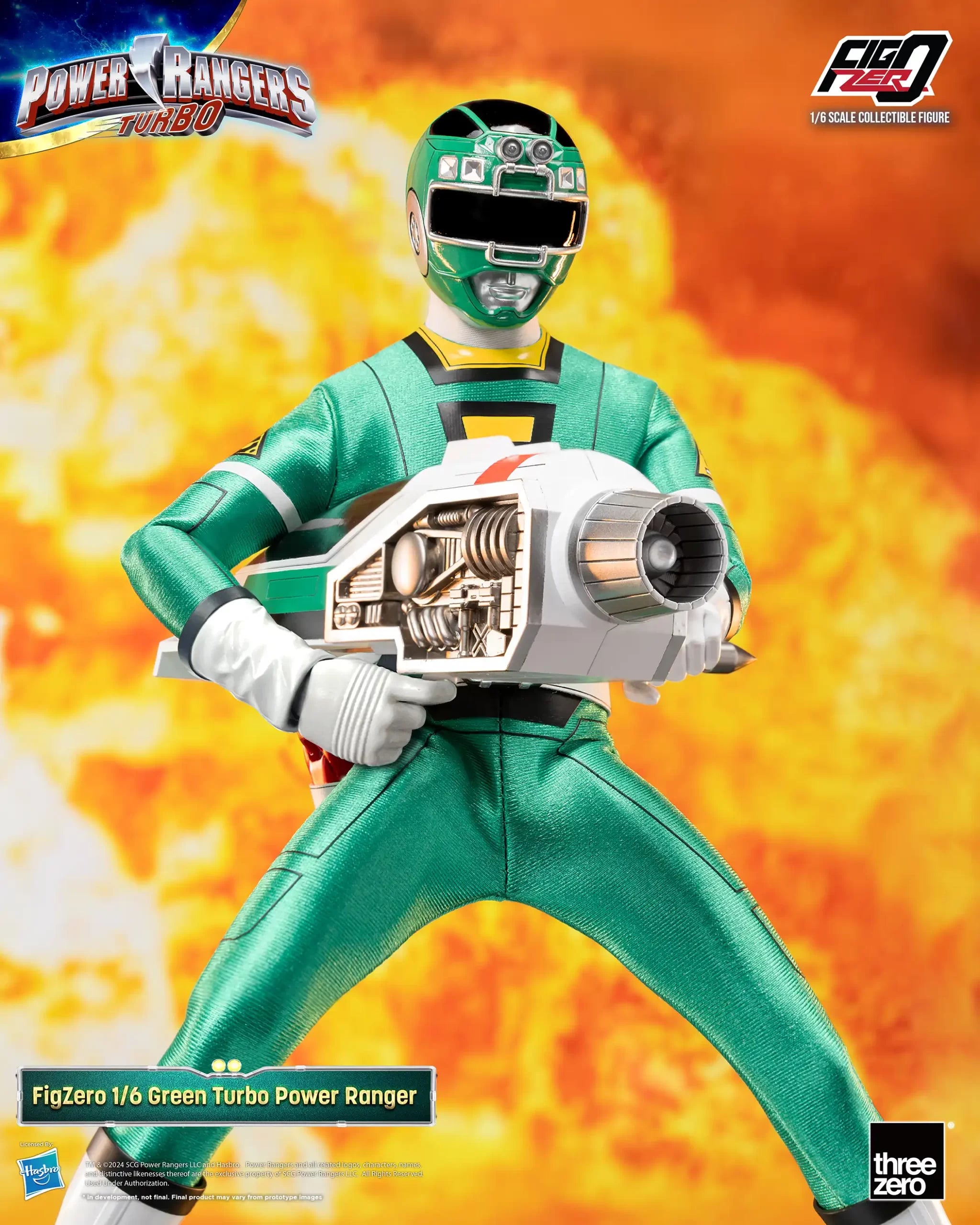 FigZero 1/6 Scale Collectible Action Figure - Green Turbo Ranger from Power Rangers Turbo