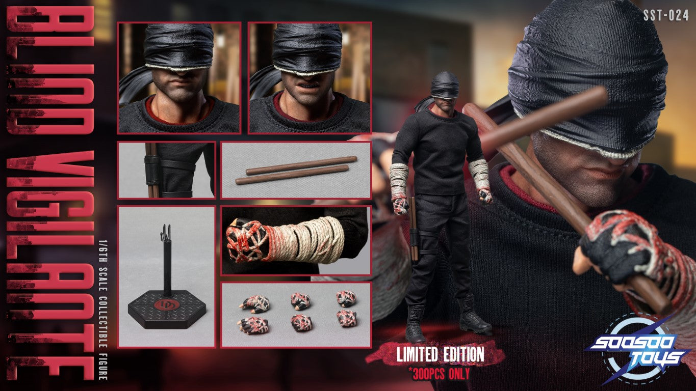 Pre - order 1/6 Scale Collectible Action Figure of Blind Vigilante SST - 024