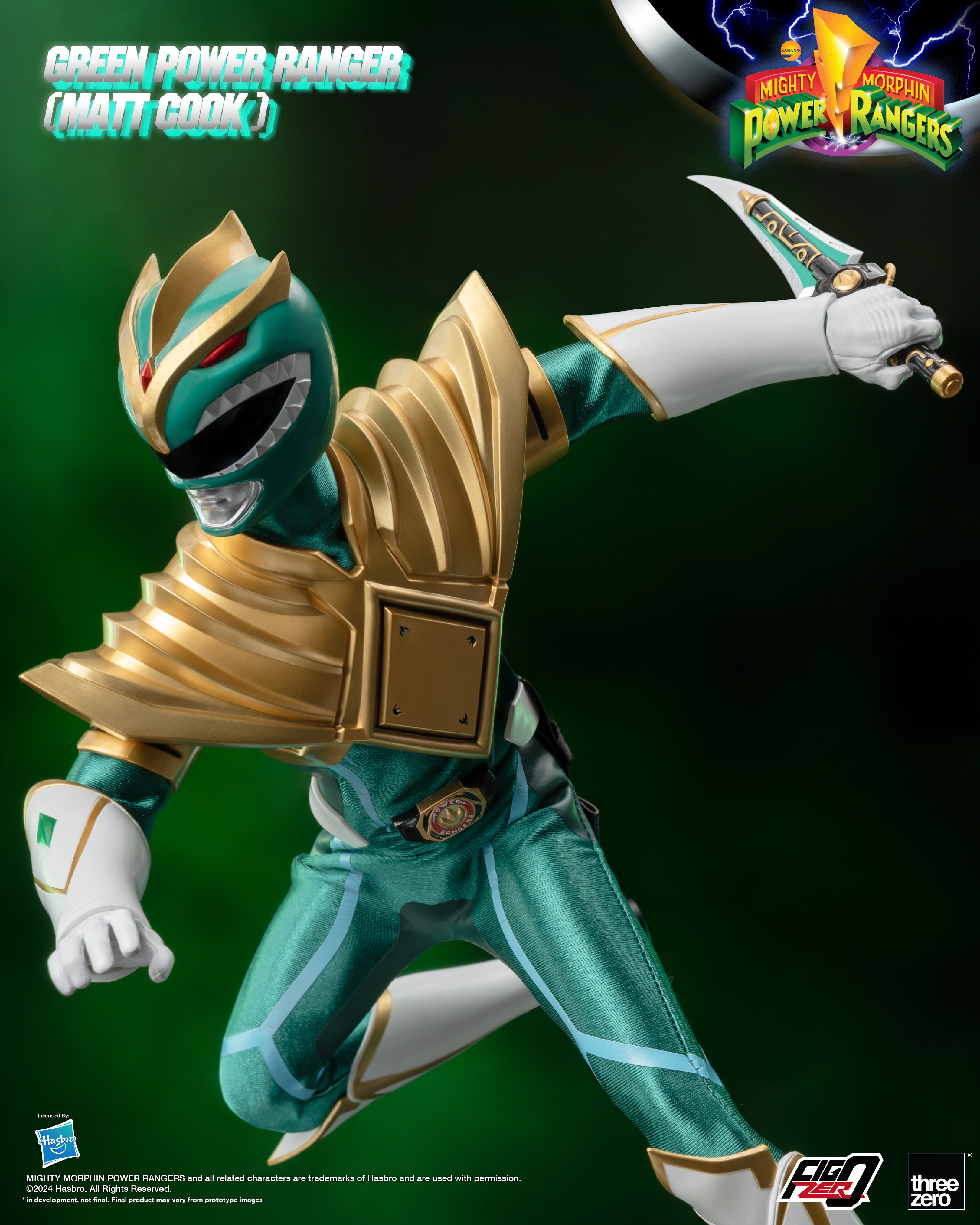 FigZero 1/6 Scale Mighty Morphin Green Ranger Matt Cook Version Toy