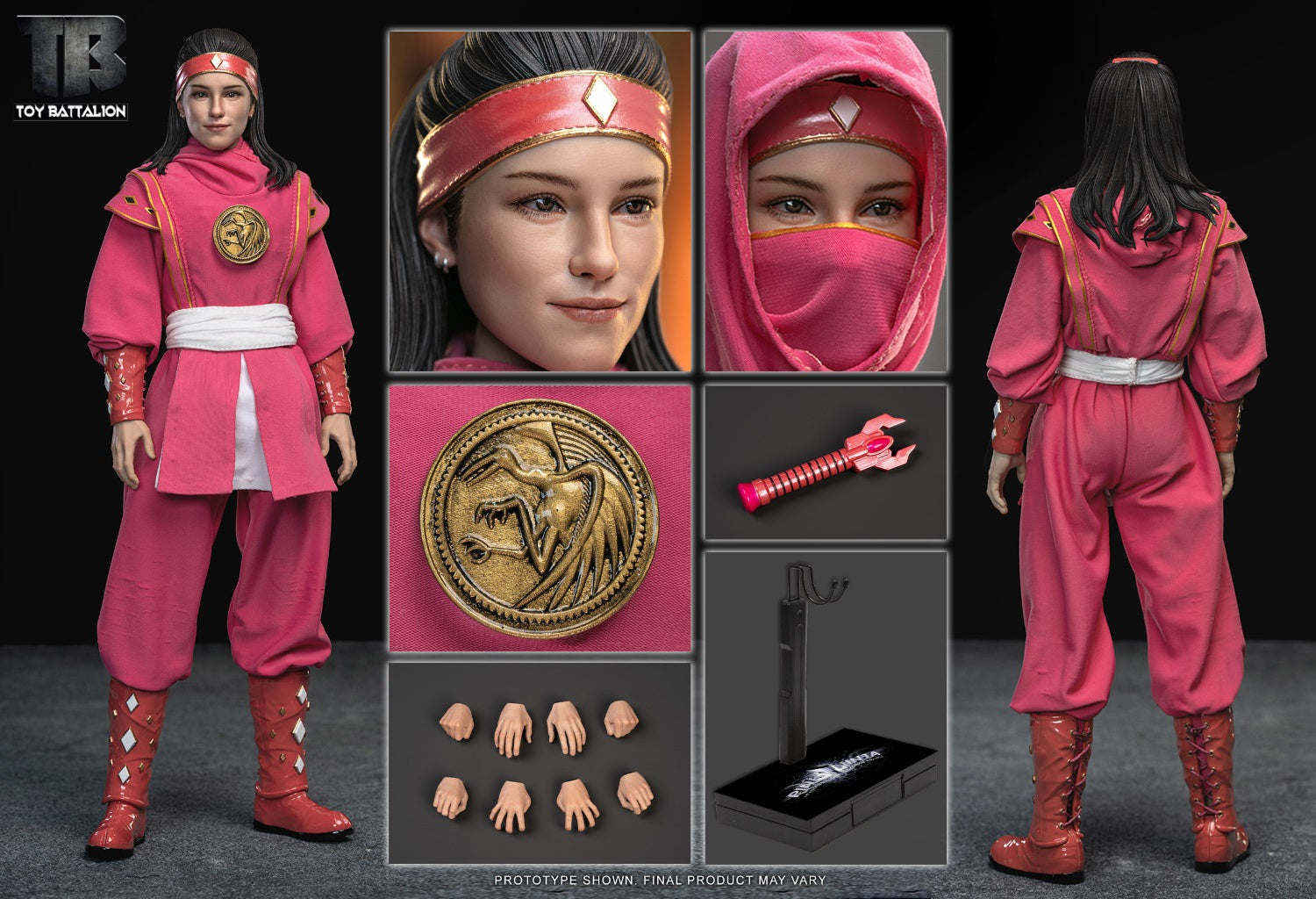 1/6 Scale Pink Ninja Action Figure - Toys Battalion TB018 Collectible Toy
