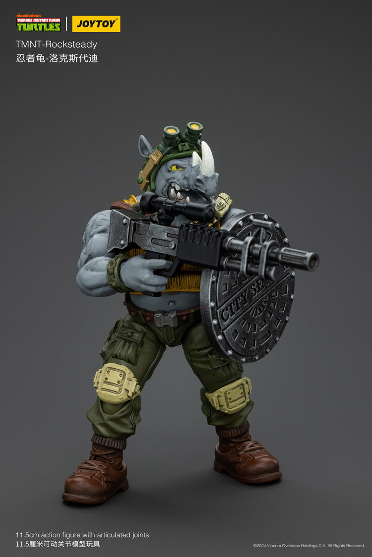 Pre - Order: 1/18 Scale Collectible Action Figure of JoyToy TMNT Rocksteady