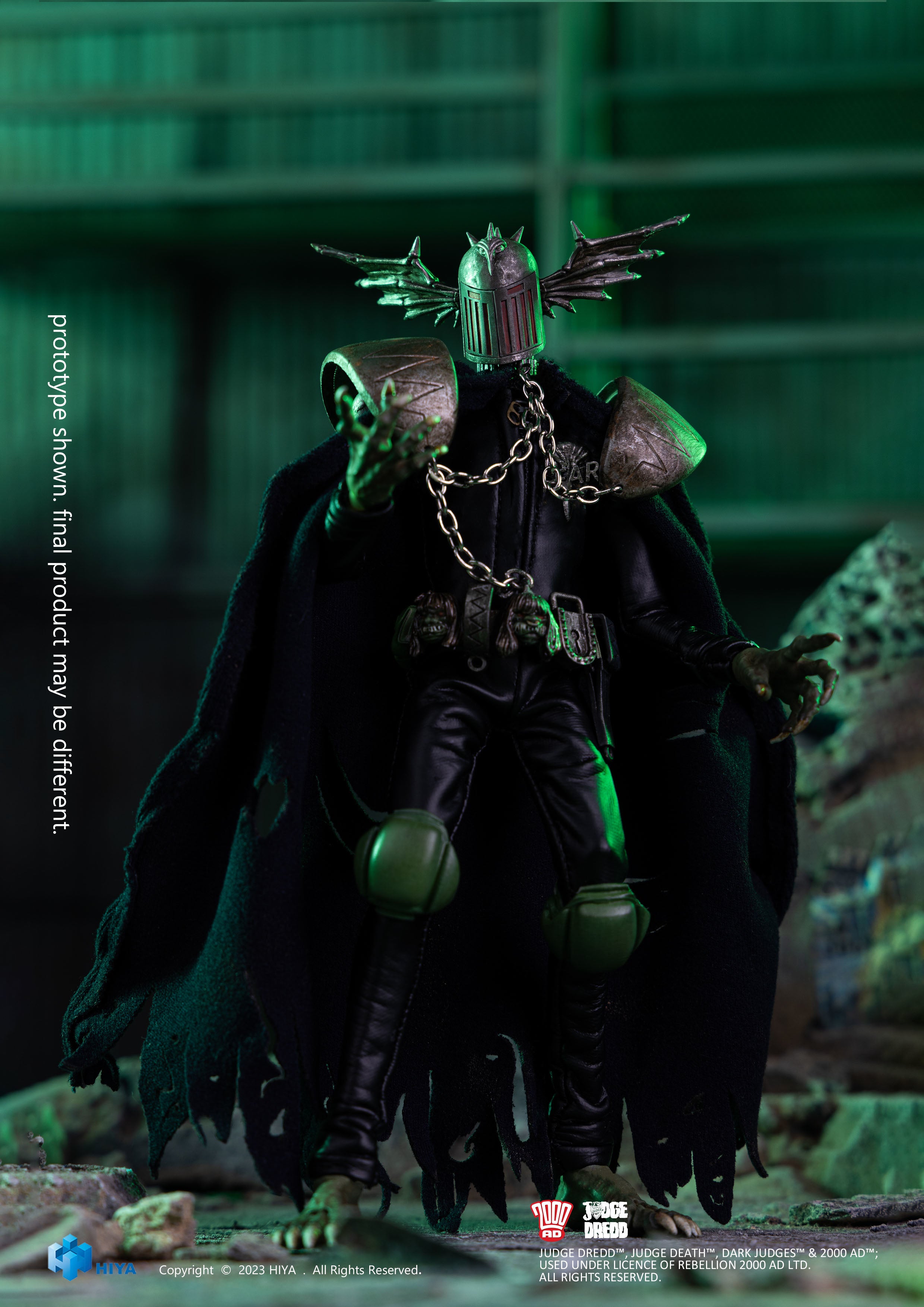 HIYA Toys' 1:12 Scale Exquisite Super Judge Fear Action Figure - Judge Dredd Collectible