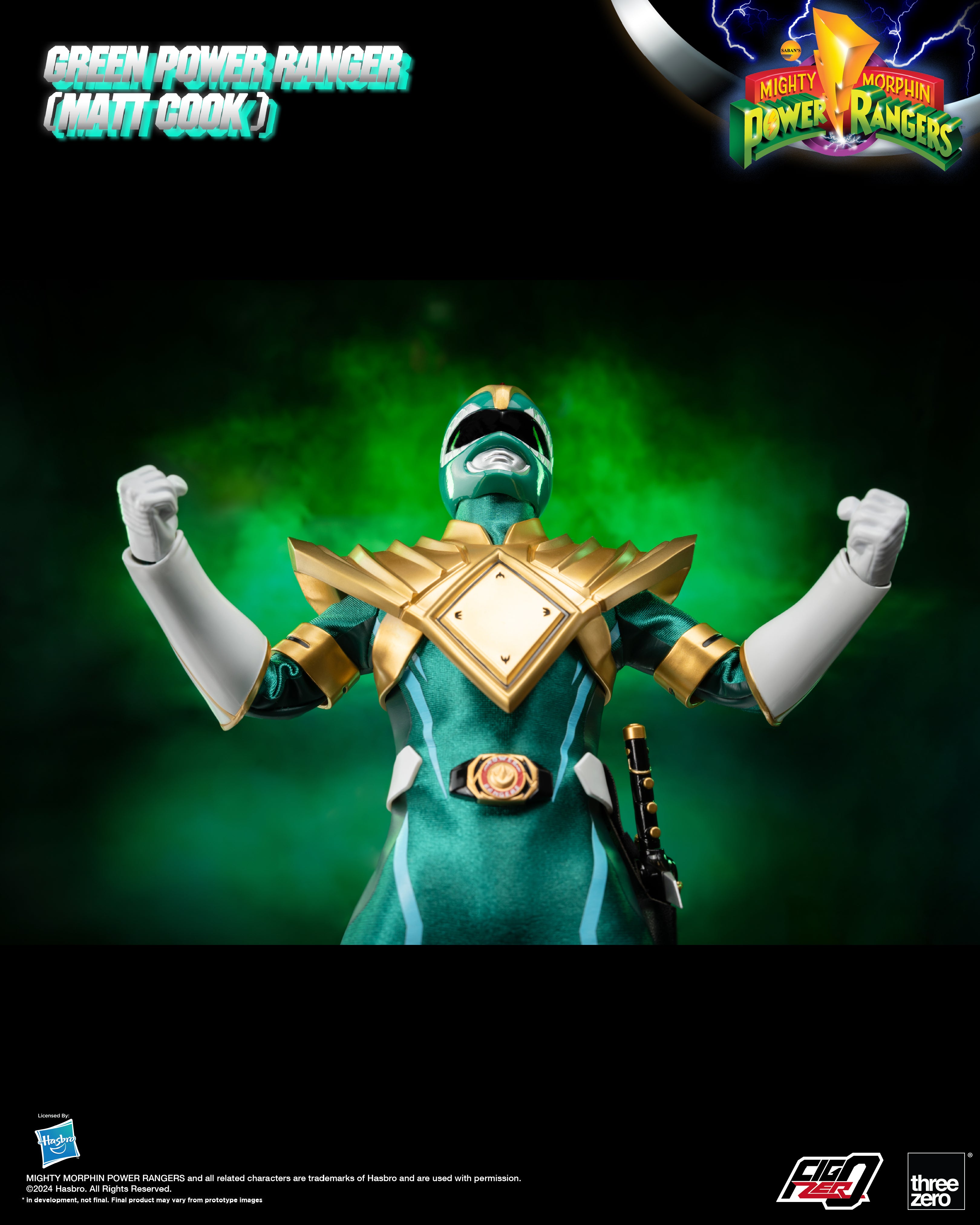 FigZero 1/6 Scale Mighty Morphin Green Ranger Matt Cook Version Toy