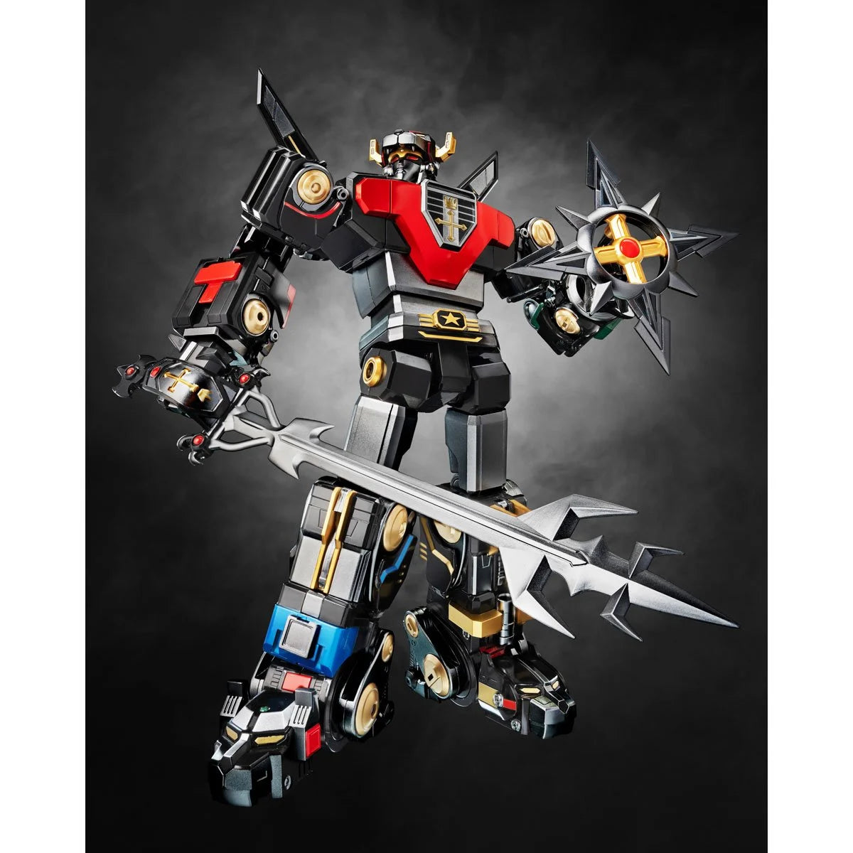 ROBO-DOU Black and Gold Edition Voltron Action Figure - Classic Combinable Mecha