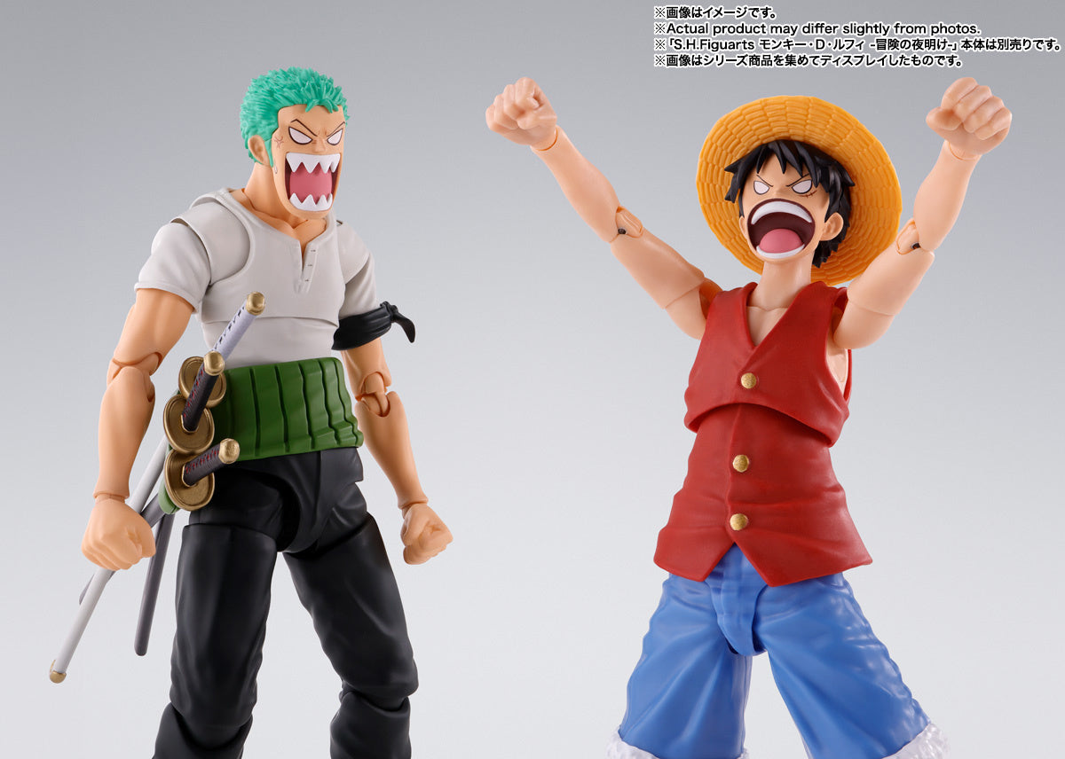 Pre - Order Bandai S.H.Figuarts Action Figure of Roronoa Zoro from 'One Piece' in the 'Romance Dawn' Saga