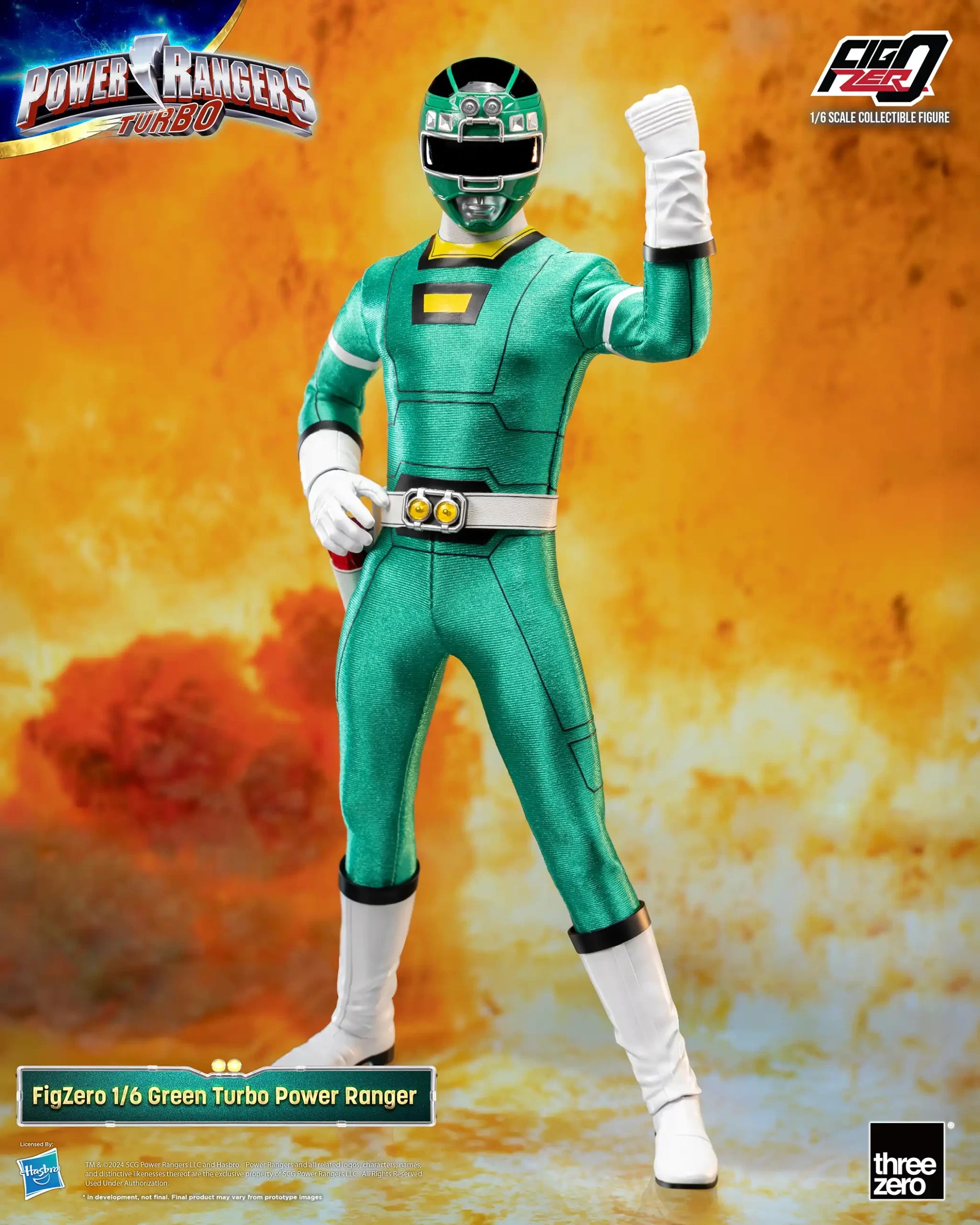 FigZero 1/6 Scale Collectible Action Figure - Green Turbo Ranger from Power Rangers Turbo