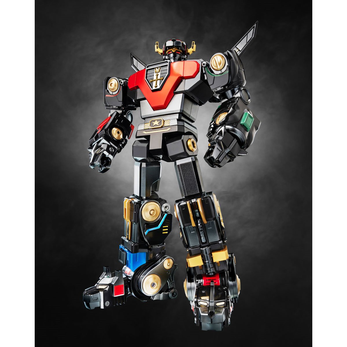ROBO-DOU Black and Gold Edition Voltron Action Figure - Classic Combinable Mecha