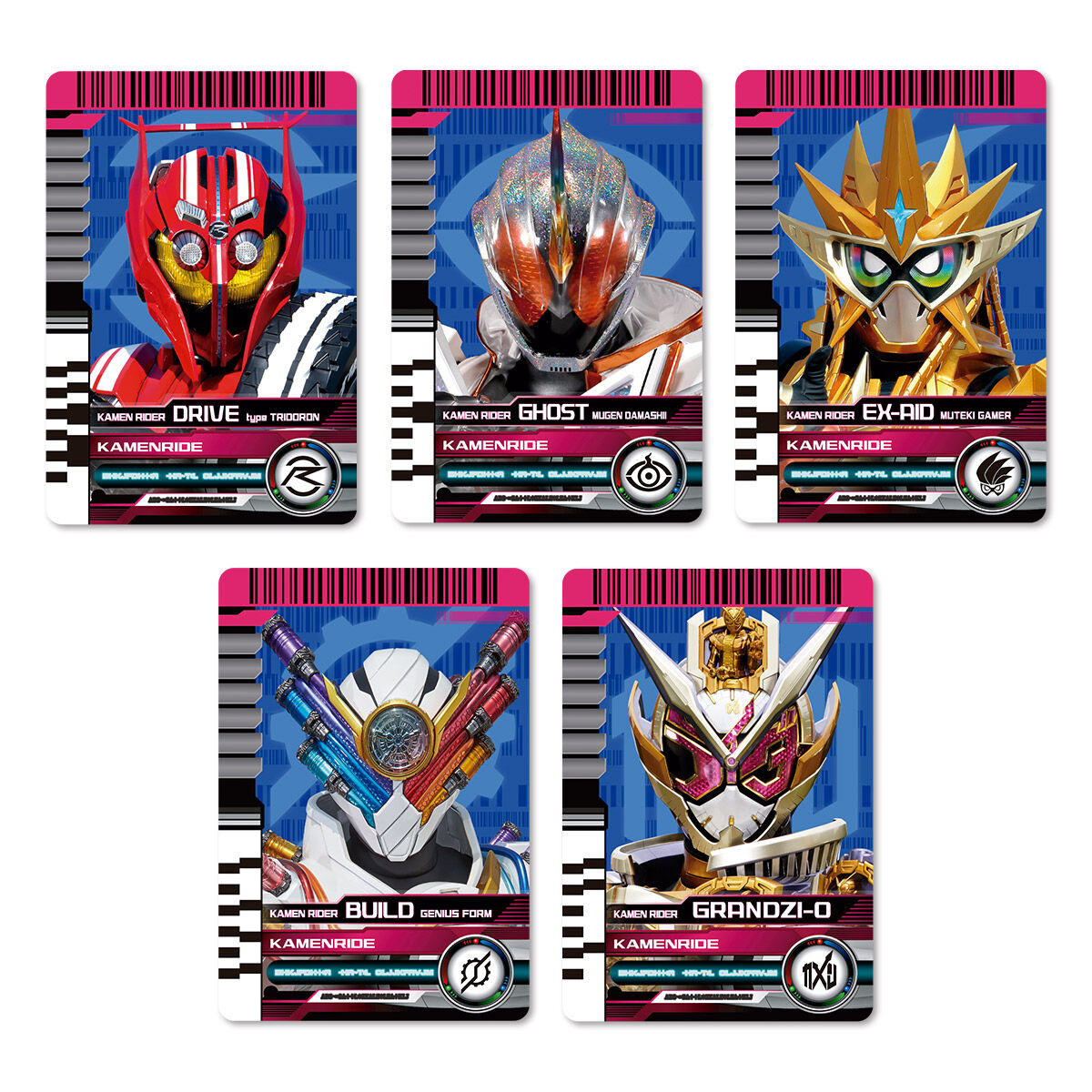 Pre - Order Special Premium Kamen Rider Zein Trading Card Set for Kamen Rider Zein's Driver