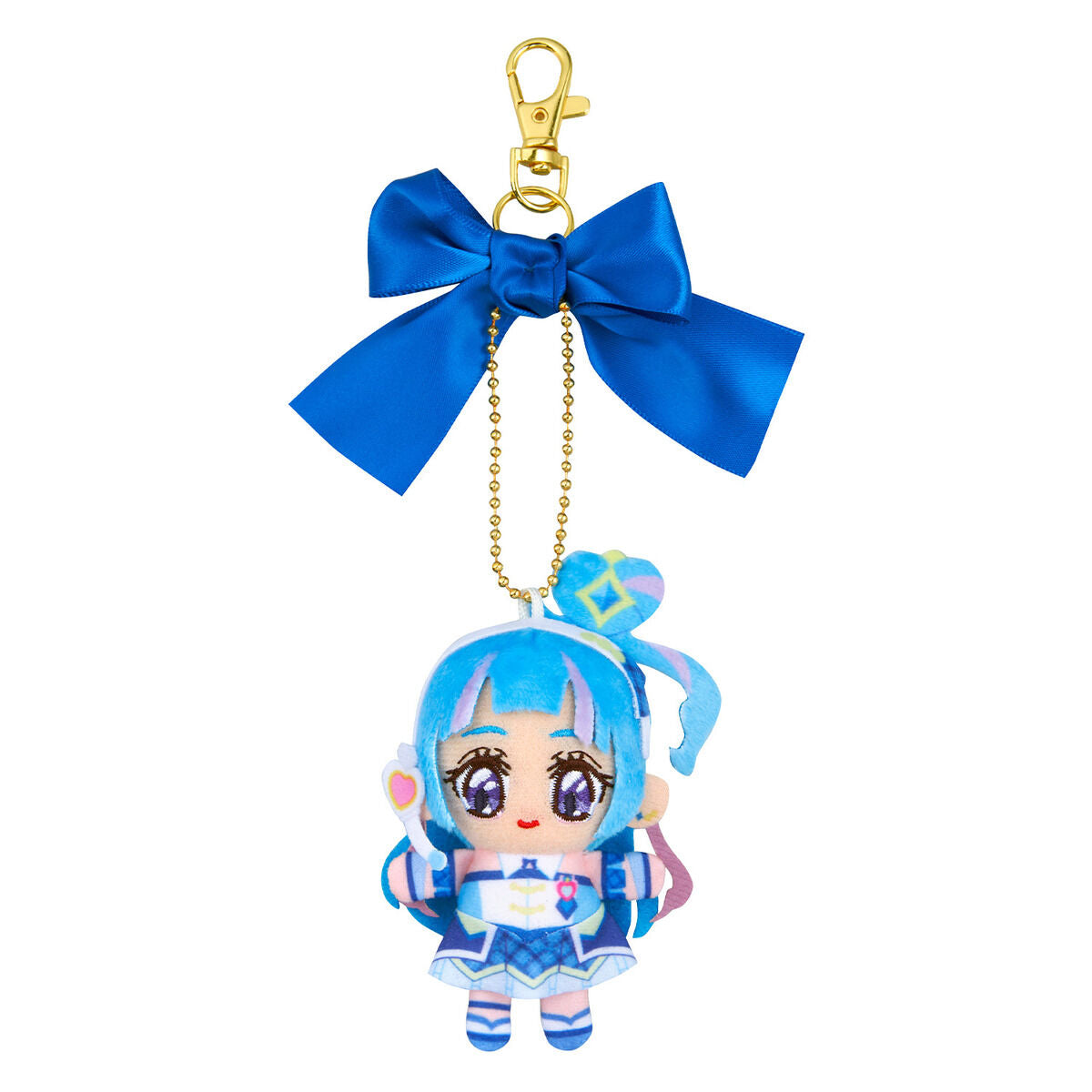 Adorable Chibi Cure Wink Mascot with Ribbon and Ball - Chain for Bag Attachment