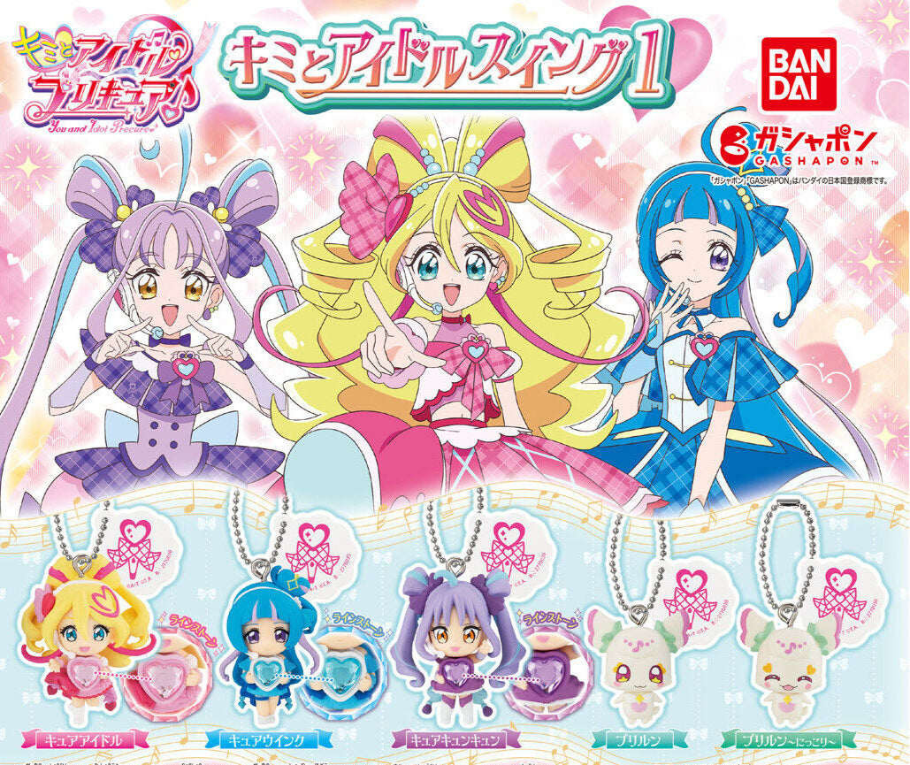 Fantastic You and Idol Precure Keychain Set - 5 Cute Mascot Keychains 01