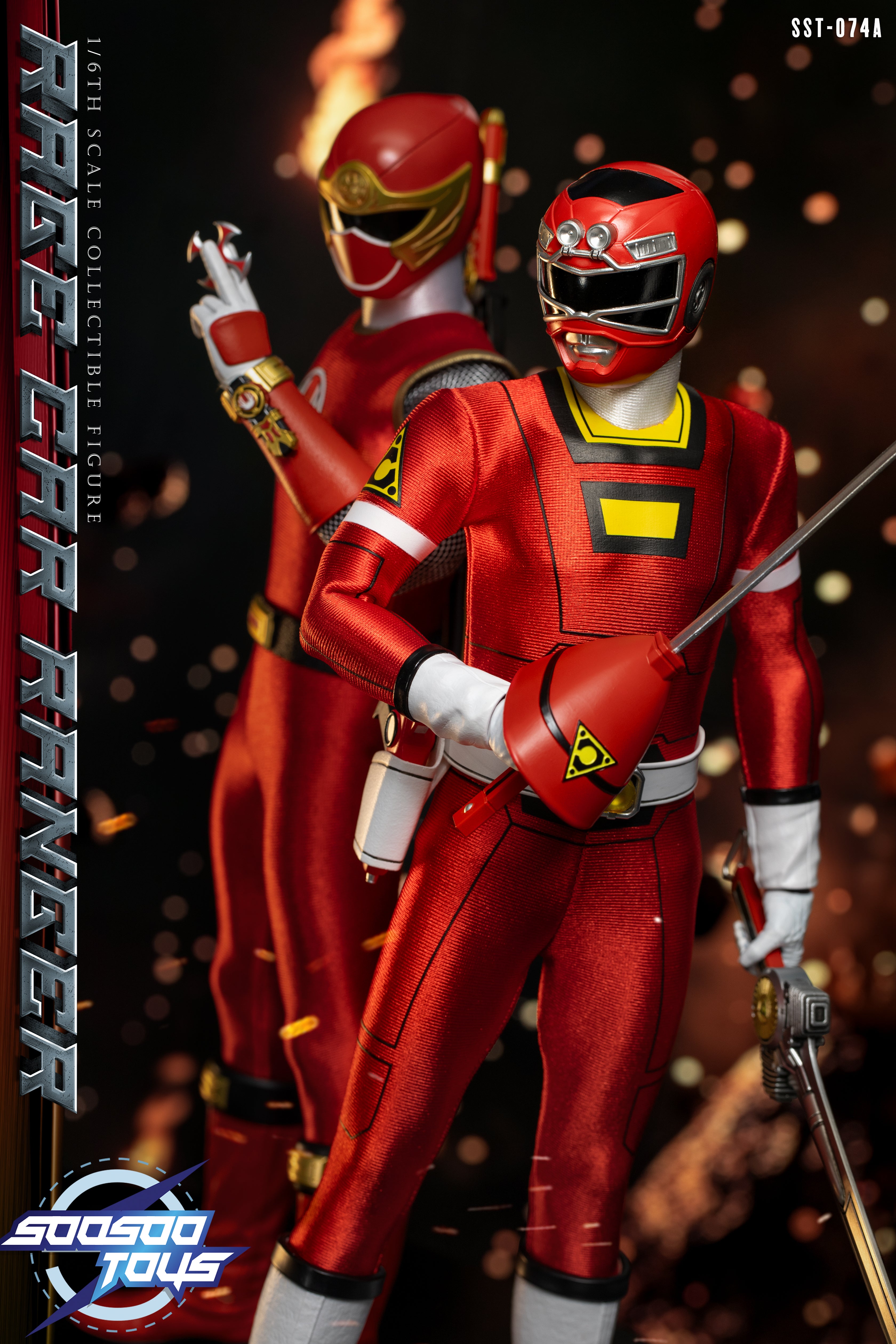 Pre - Order: 1/6 Scale Action Figure of SST - 074A Rage Car Ranger