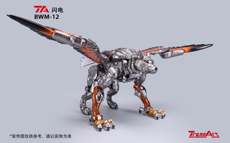 TransArt BWM-12 Lightning: Adult-Collector's Transformable Robot to Winged Wolf Toy