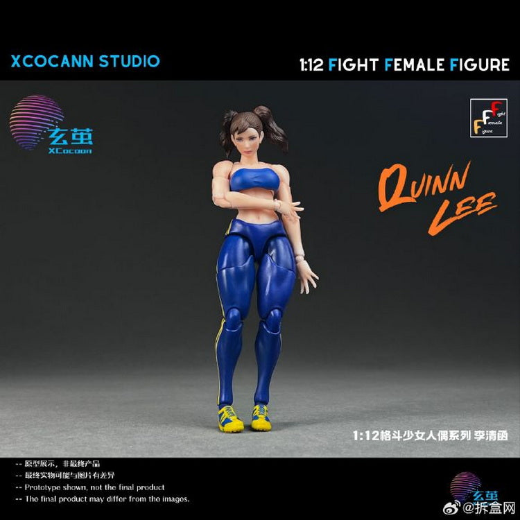 Pre - order: 1/12 Scale Fight Female Action Figure Quinn Lee with MountainMoon Accessory Kit
