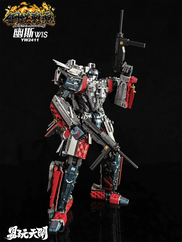 ToysEasy YW2411 WIS Ghost - Transformable Action Figure from Metal Soul Series Inspired by Iowa - class Battleship