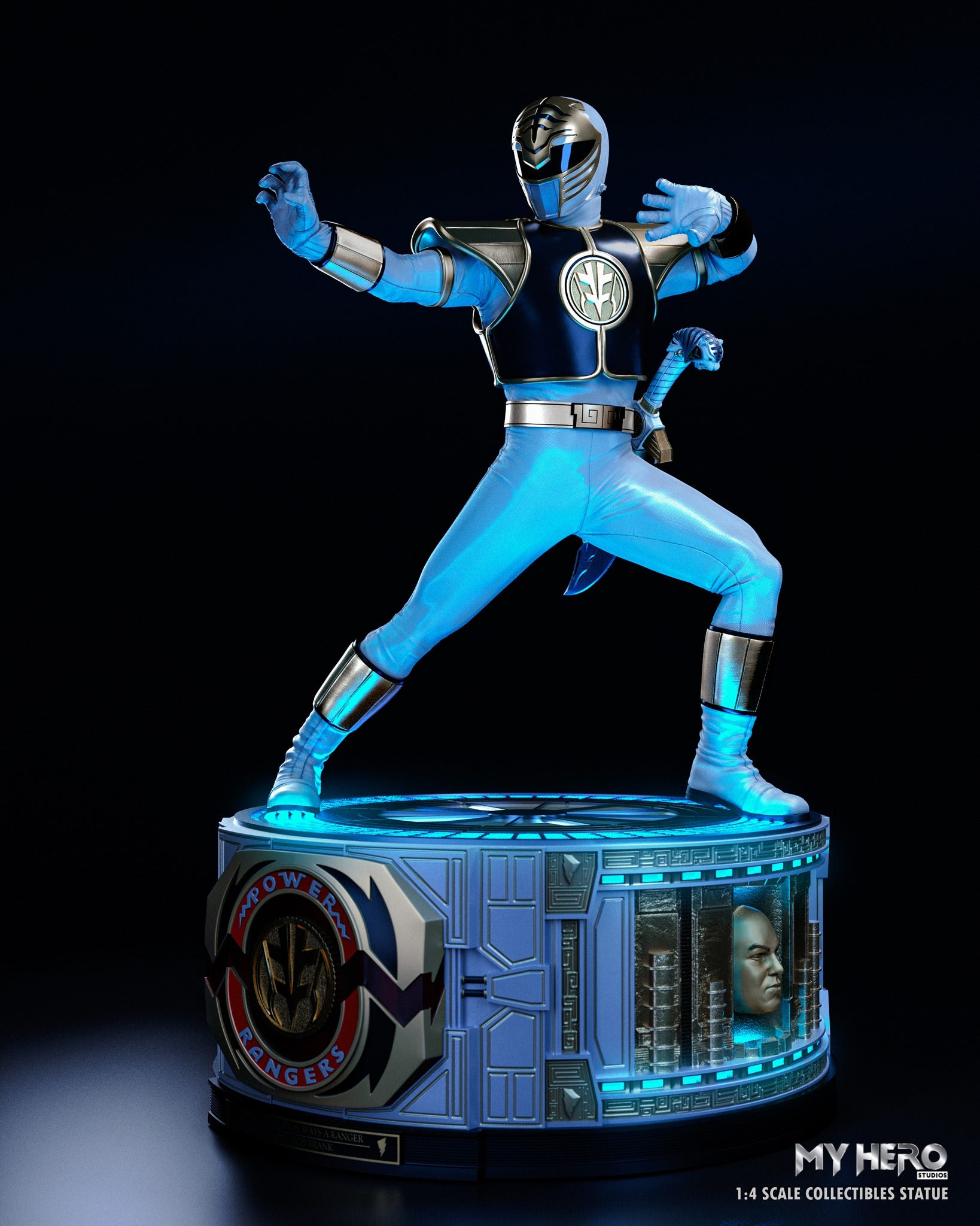 My Hero Studios 1/4 Scale White Ranger Tribute Series Collectible Statue