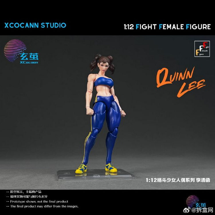 Pre - order: 1/12 Scale Fight Female Action Figure Quinn Lee with MountainMoon Accessory Kit