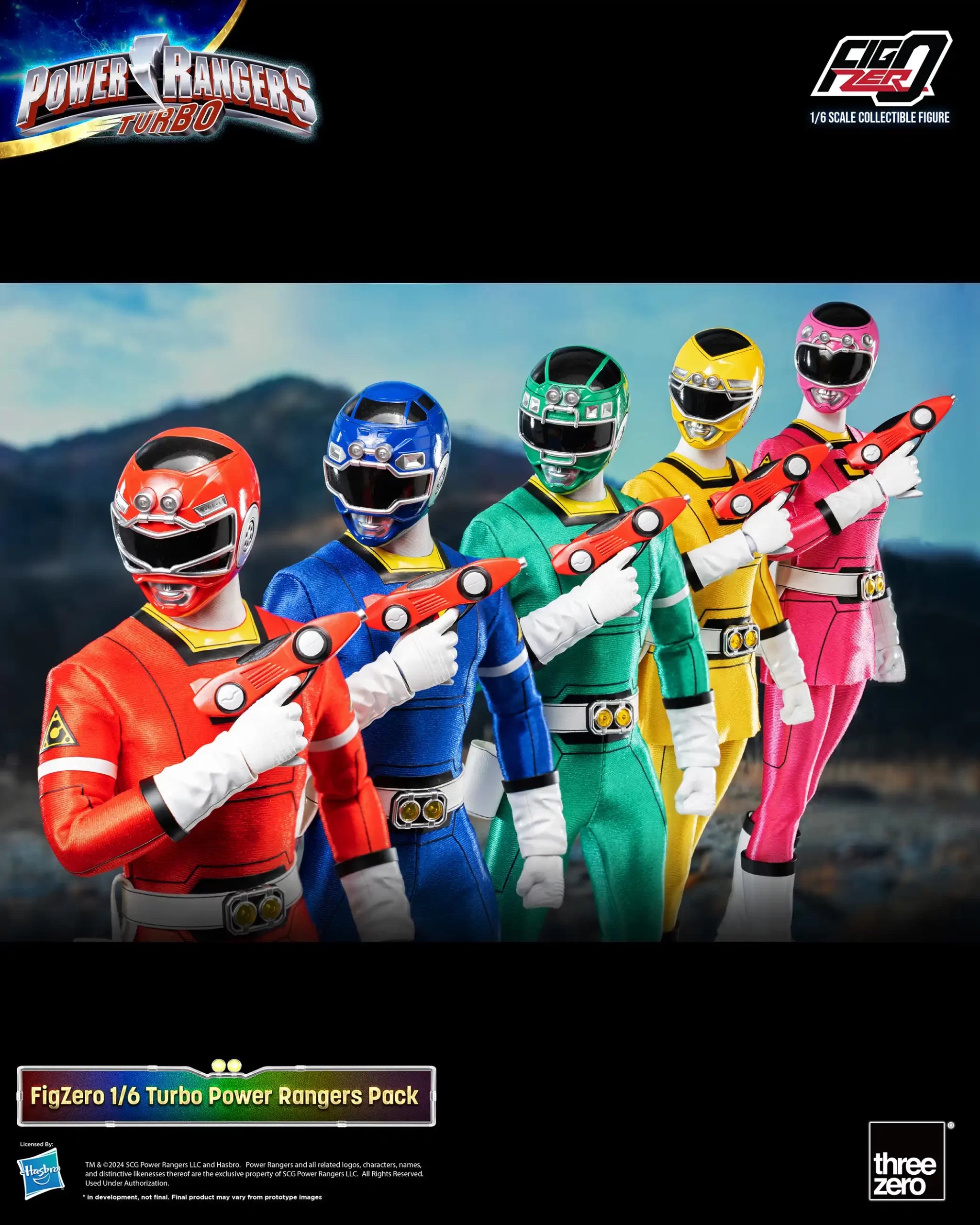 Preorder FigZero 1/6 Scale Power Rangers Turbo Team Figure Pack