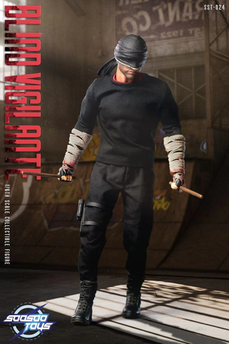 Pre - order 1/6 Scale Collectible Action Figure of Blind Vigilante SST - 024