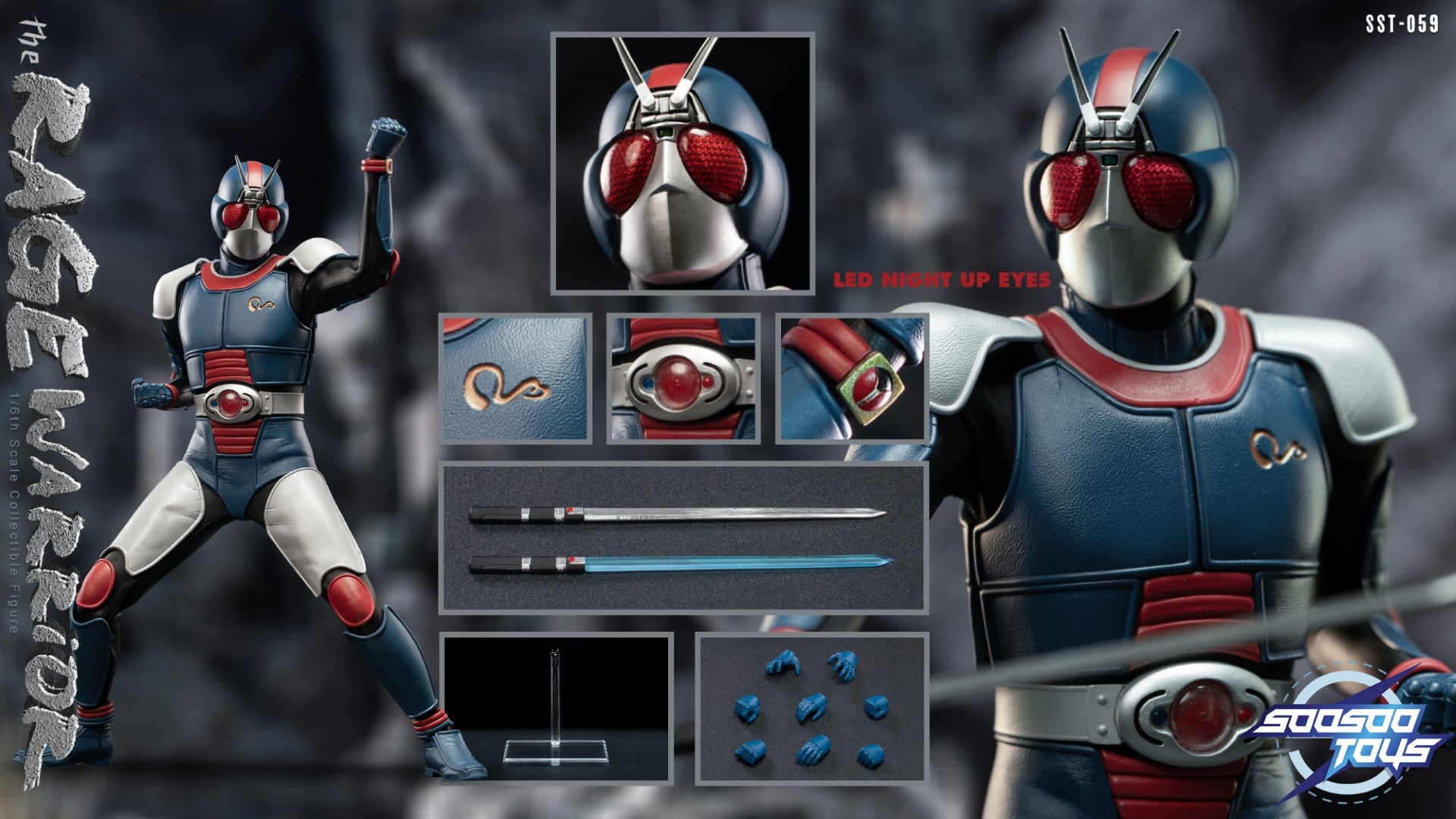 1/6 Scale Action Figure - SST-059 Fierce Warrior Collectible