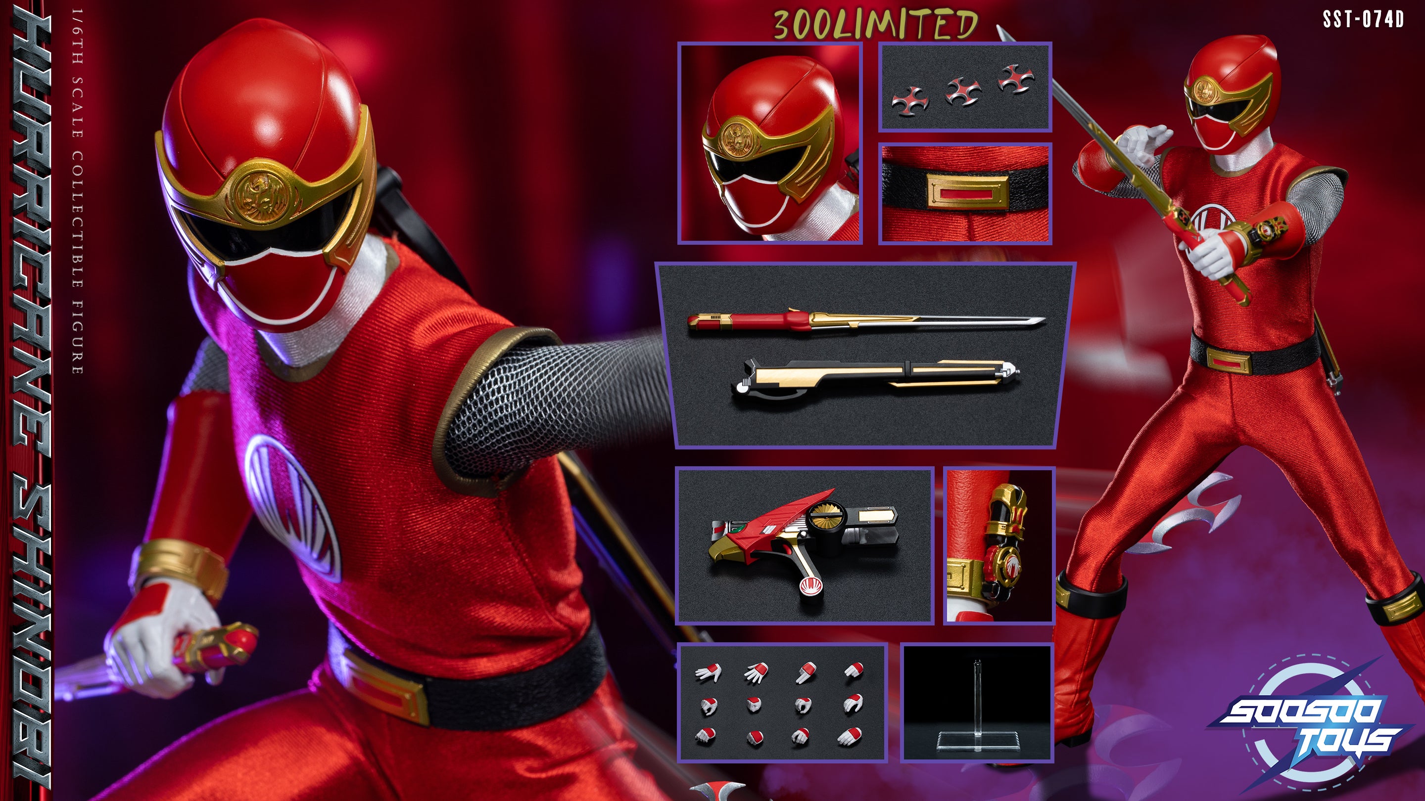 Pre - order 1/6 Scale Collectible Action Figure - SST - 074D Hurricane Shinobi