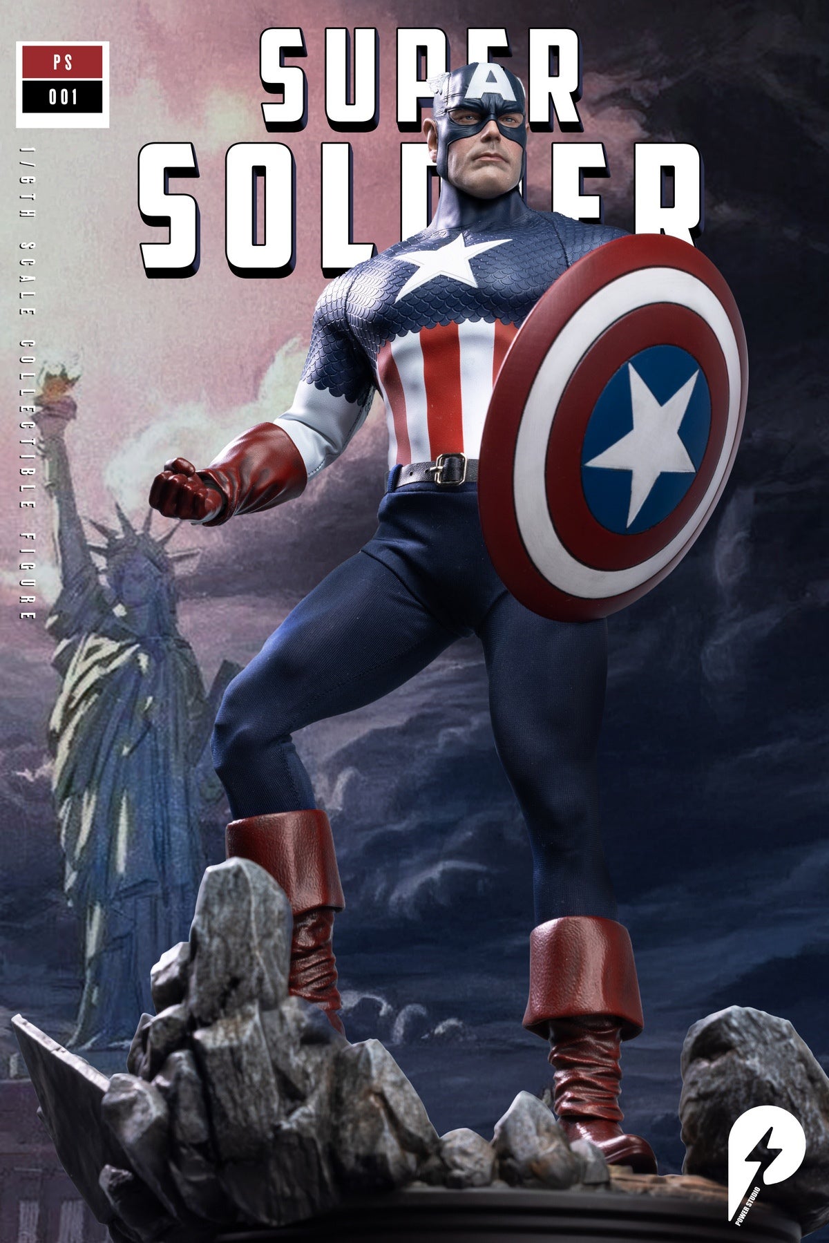 PRE - ORDER: Power Studio PS - 001 1/6 Scale Super Soldier Highly Articulated Action Figure