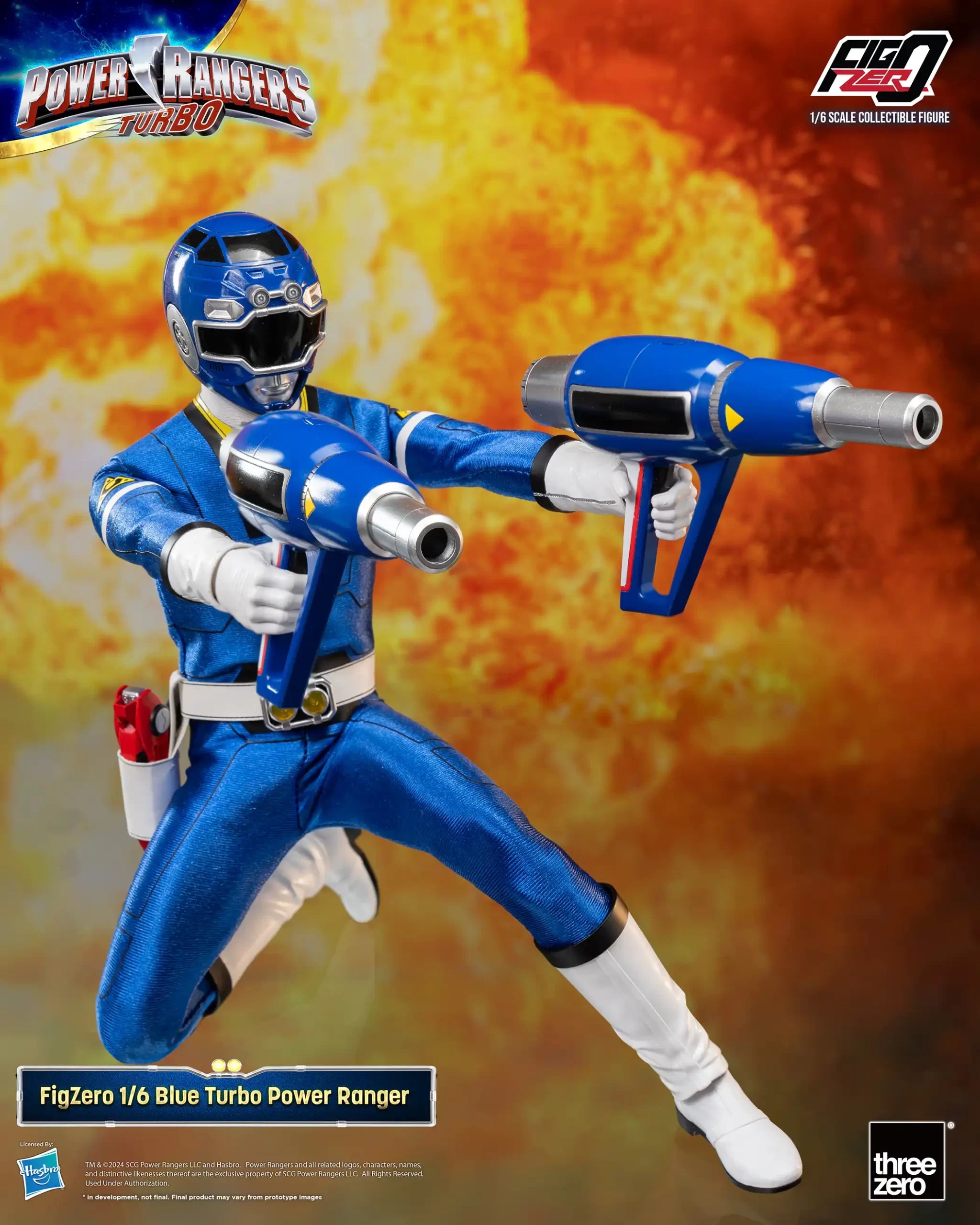 FigZero 1/6 Scale Blue Turbo Ranger - An Authentic Power Rangers Turbo Collectible