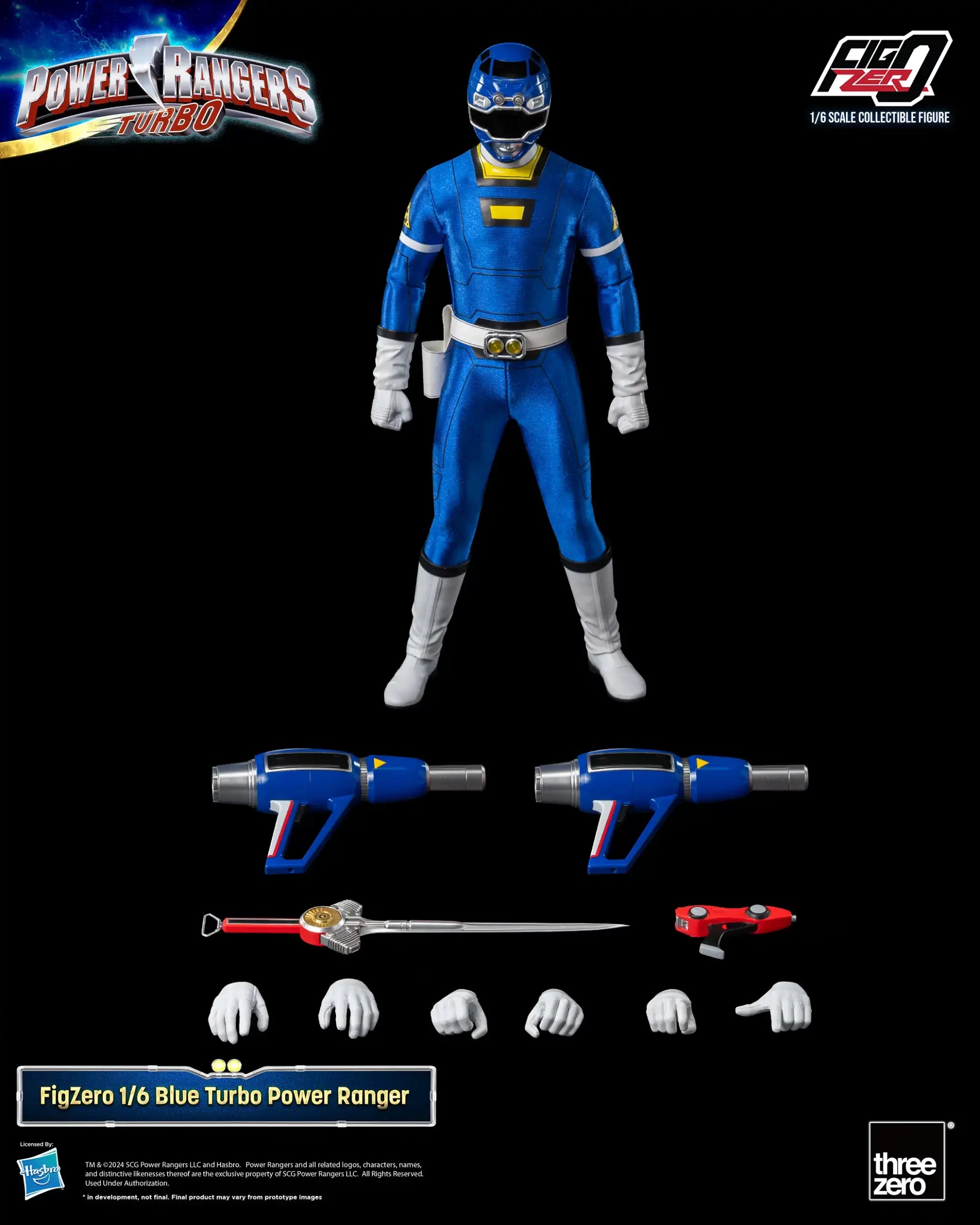 FigZero 1/6 Scale Blue Turbo Ranger - An Authentic Power Rangers Turbo Collectible
