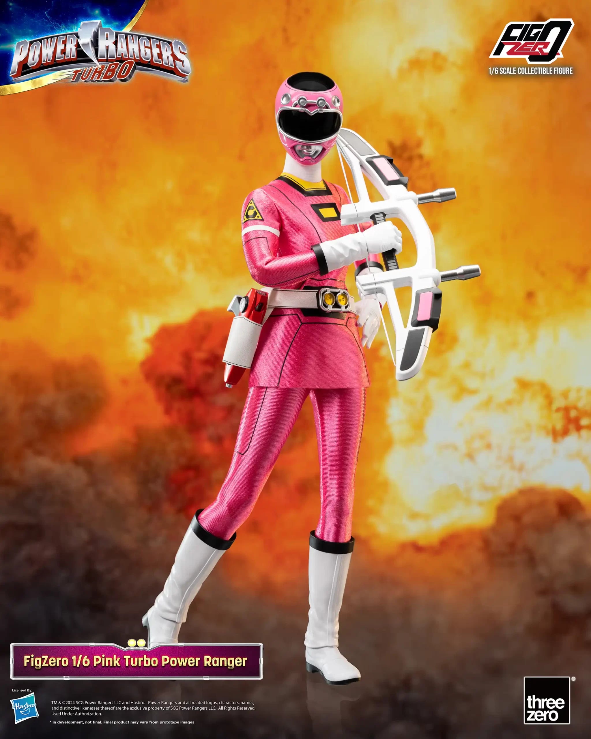 [Pre - order] 1/6 Scale Collectible FigZero Pink Turbo Ranger Action Figure from Power Rangers Turbo