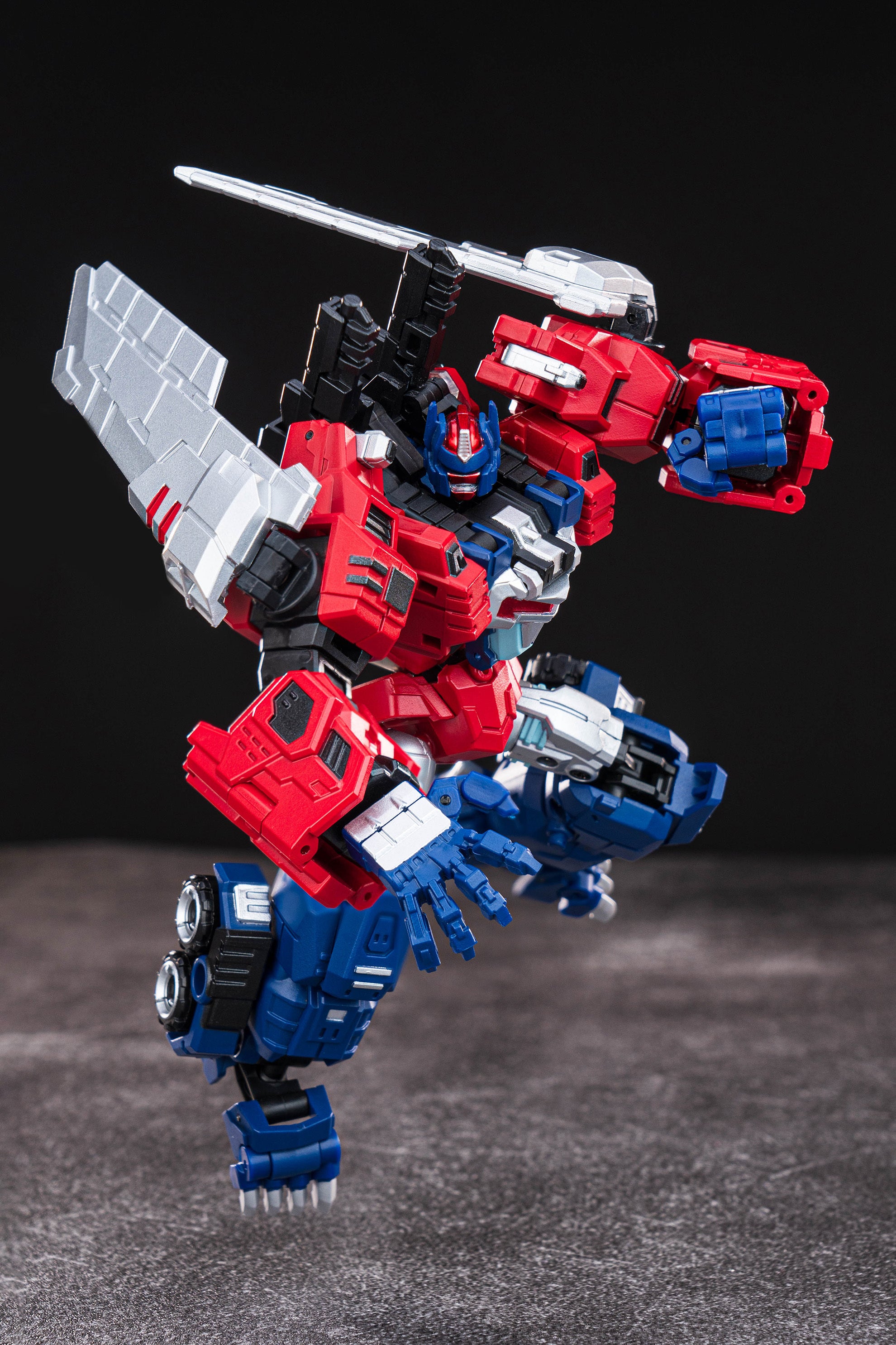IronFactory IF EX - 43R Primal Commander Scarlet Transforming Robot Toy with Multiple Forms